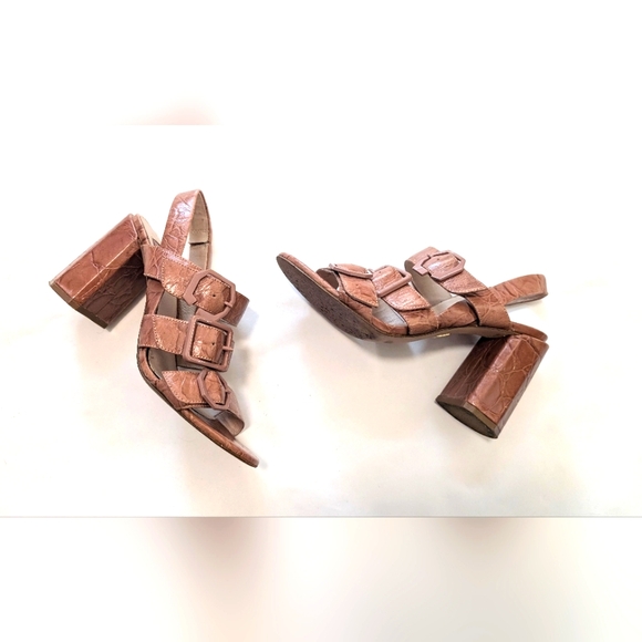 Pink/nude Louise etCIE sz. 7.5 block heel sandle - Picture 1 of 6